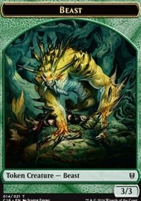 Beast // Ogre Double-sided Token
